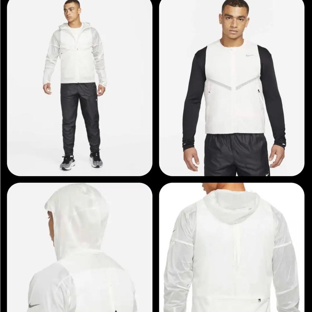 Nike Storm-Fit ADV Running Jacket 2-in-1 Vest Mens Size Small White $300 New
